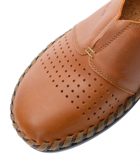 МУЖСКИЕ МОКАСИНЫ С ПЕРФОРАЦИЕЙ НАТУРАЛЬНАЯ КОЖА GUGU ГЕРМАНИЯ