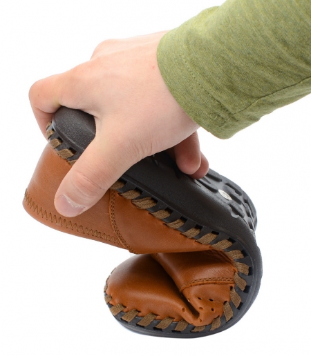 МУЖСКИЕ МОКАСИНЫ С ПЕРФОРАЦИЕЙ НАТУРАЛЬНАЯ КОЖА GUGU ГЕРМАНИЯ