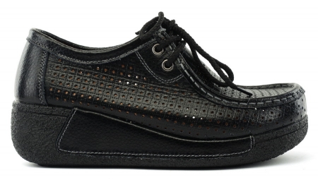 ЖЕНСКИЕ МОКАСИНЫ НА ТАНКЕТКЕ НАТУРАЛЬНАЯ КОЖА BINIFOOT/BNF ТАЙВАНЬ