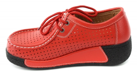 ЖЕНСКИЕ МОКАСИНЫ НА ТАНКЕТКЕ НАТУРАЛЬНАЯ КОЖА BINIFOOT/BNF ТАЙВАНЬ