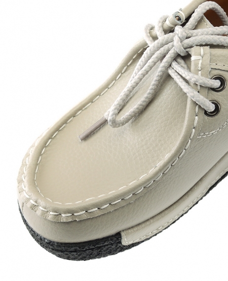 ЖЕНСКИЕ МОКАСИНЫ НА ТАНКЕТКЕ НАТУРАЛЬНАЯ КОЖА BINIFOOT/BNF ТАЙВАНЬ