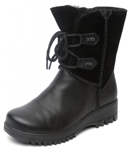 ЖЕНСКИЕ САПОГИ НАТУРАЛЬНАЯ КОЖА+ЗАМША/ НАТУРАЛЬНЫЙ МЕХ GUGU ГЕРМАНИЯ