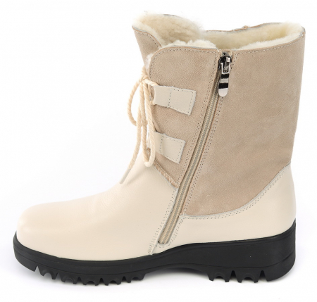 ЖЕНСКИЕ САПОГИ НАТУРАЛЬНАЯ КОЖА+ЗАМША/ НАТУРАЛЬНЫЙ МЕХ GUGU ГЕРМАНИЯ