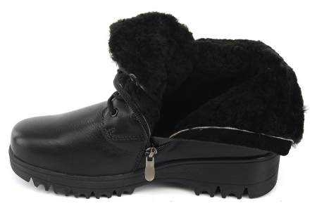 ЖЕНСКИЕ БОТИНКИ НАТУРАЛЬНАЯ КОЖА/ НАТУРАЛЬНЫЙ МЕХ GUGU ГЕРМАНИЯ