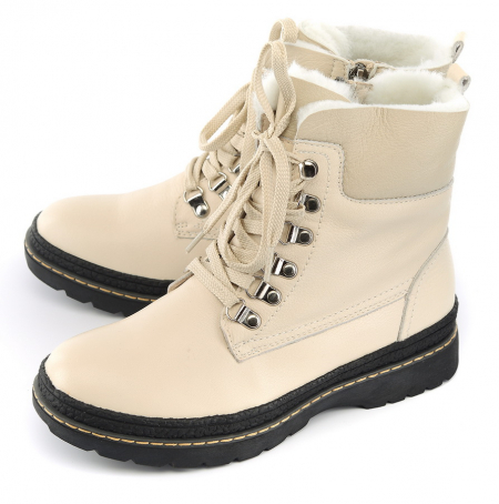 ЖЕНСКИЕ БОТИНКИ НАТУРАЛЬНАЯ КОЖА+ДУБЛЕНКА/ НАТУРАЛЬНЫЙ МЕХ GUGU ГЕРМАНИЯ