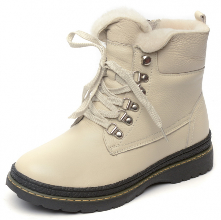 ЖЕНСКИЕ БОТИНКИ НАТУРАЛЬНАЯ КОЖА+ДУБЛЕНКА/ НАТУРАЛЬНЫЙ МЕХ GUGU ГЕРМАНИЯ