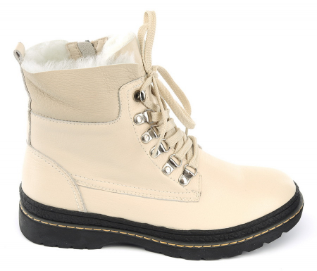 ЖЕНСКИЕ БОТИНКИ НАТУРАЛЬНАЯ КОЖА+ДУБЛЕНКА/ НАТУРАЛЬНЫЙ МЕХ GUGU ГЕРМАНИЯ