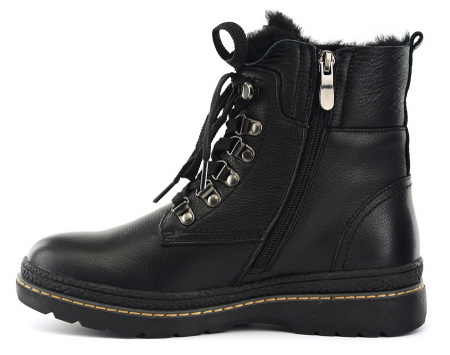 ЖЕНСКИЕ БОТИНКИ НАТУРАЛЬНАЯ КОЖА+ДУБЛЕНКА/ НАТУРАЛЬНЫЙ МЕХ GUGU ГЕРМАНИЯ