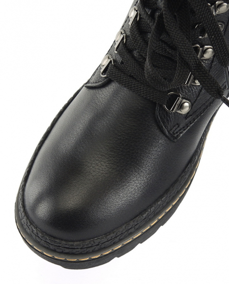 ЖЕНСКИЕ БОТИНКИ НАТУРАЛЬНАЯ КОЖА+ДУБЛЕНКА/ НАТУРАЛЬНЫЙ МЕХ GUGU ГЕРМАНИЯ