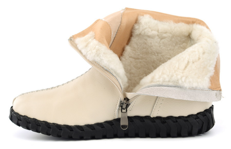 ЖЕНСКИЕ БОТИНКИ НАТУРАЛЬНАЯ КОЖА НАТУРАЛЬНЫЙ МЕХ GUGU ГЕРМАНИЯ