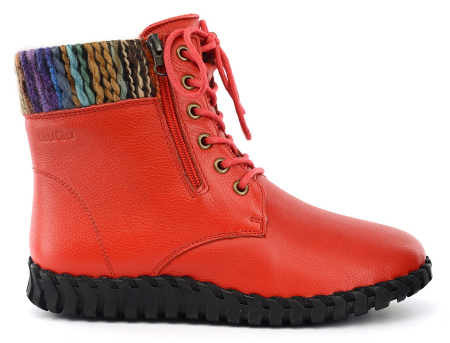 ЖЕНСКИЕ БОТИНКИ НАТУРАЛЬНАЯ КОЖА НАТУРАЛЬНЫЙ МЕХ GUGU ГЕРМАНИЯ