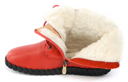 ЖЕНСКИЕ БОТИНКИ НАТУРАЛЬНАЯ КОЖА НАТУРАЛЬНЫЙ МЕХ GUGU ГЕРМАНИЯ