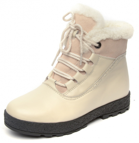 ЖЕНСКИЕ БОТИНКИ НАТУРАЛЬНАЯ КОЖА НАТУРАЛЬНЫЙ МЕХ GUGU ГЕРМАНИЯ