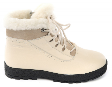 ЖЕНСКИЕ БОТИНКИ НАТУРАЛЬНАЯ КОЖА НАТУРАЛЬНЫЙ МЕХ GUGU ГЕРМАНИЯ