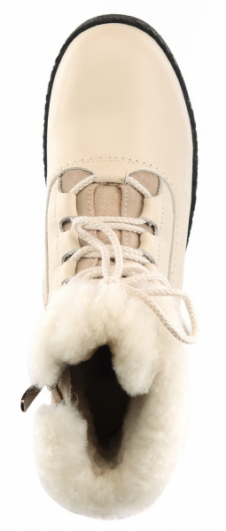 ЖЕНСКИЕ БОТИНКИ НАТУРАЛЬНАЯ КОЖА НАТУРАЛЬНЫЙ МЕХ GUGU ГЕРМАНИЯ