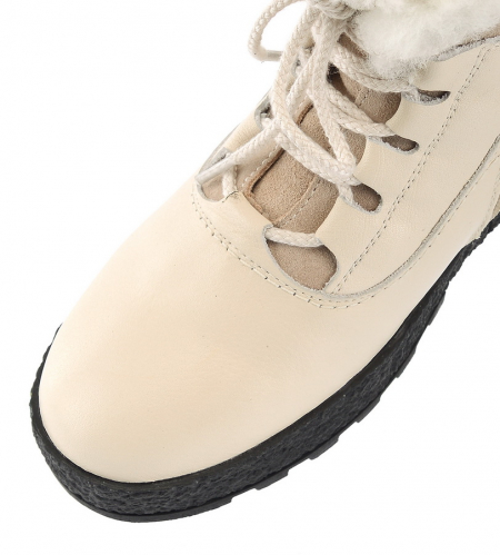 ЖЕНСКИЕ БОТИНКИ НАТУРАЛЬНАЯ КОЖА НАТУРАЛЬНЫЙ МЕХ GUGU ГЕРМАНИЯ