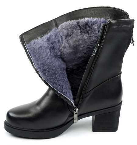 ЖЕНСКИЕ САПОГИ НАТУРАЛЬНАЯ КОЖА НАТУРАЛЬНЫЙ МЕХ GUGU ГЕРМАНИЯ