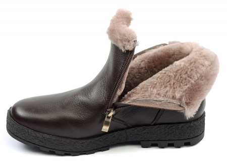 ЖЕНСКИЕ БОТИНКИ НАТУРАЛЬНАЯ КОЖА НАТУРАЛЬНЫЙ МЕХ GUGU ГЕРМАНИЯ