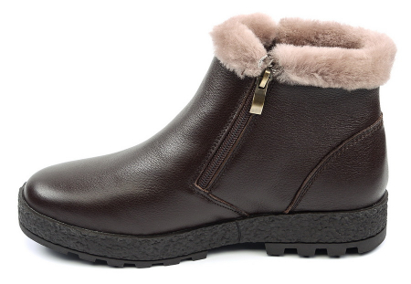ЖЕНСКИЕ БОТИНКИ НАТУРАЛЬНАЯ КОЖА НАТУРАЛЬНЫЙ МЕХ GUGU ГЕРМАНИЯ