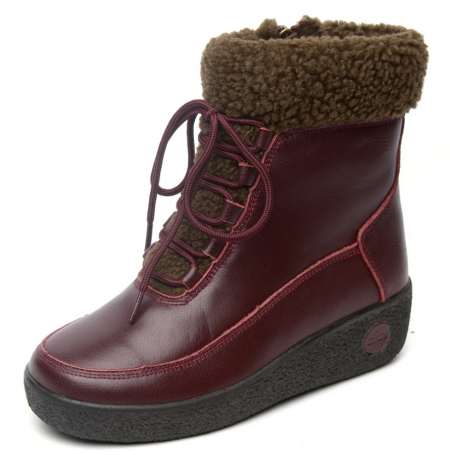 ЖЕНСКИЕ БОТИНКИ НАТУРАЛЬНАЯ КОЖА НАТУРАЛЬНЫЙ МЕХ GUGU ГЕРМАНИЯ