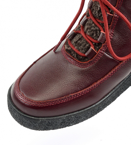 ЖЕНСКИЕ БОТИНКИ НАТУРАЛЬНАЯ КОЖА НАТУРАЛЬНЫЙ МЕХ GUGU ГЕРМАНИЯ