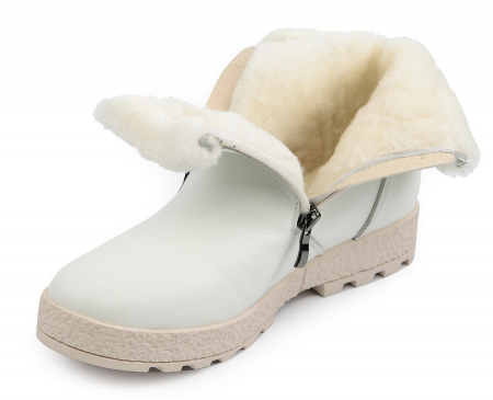 ЖЕНСКИЕ БОТИНКИ НАТУРАЛЬНАЯ КОЖА НАТУРАЛЬНЫЙ МЕХ GUGU ГЕРМАНИЯ