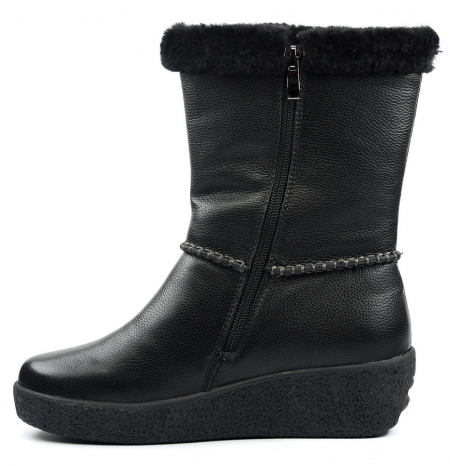 ЖЕНСКИЕ САПОГИ НАТУРАЛЬНАЯ КОЖА НАТУРАЛЬНЫЙ МЕХ GUGU ГЕРМАНИЯ