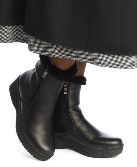 ЖЕНСКИЕ САПОГИ НАТУРАЛЬНАЯ КОЖА НАТУРАЛЬНЫЙ МЕХ GUGU ГЕРМАНИЯ