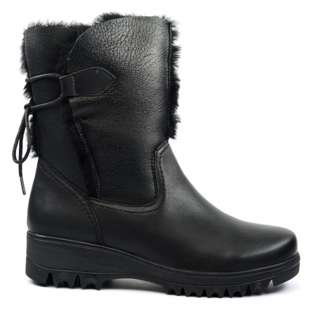 ЖЕНСКИЕ САПОГИ НАТУРАЛЬНАЯ КОЖА+ДУБЛЕНКА НАТУРАЛЬНЫЙ МЕХ GUGU ГЕРМАНИЯ