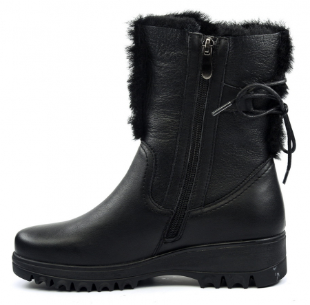 ЖЕНСКИЕ САПОГИ НАТУРАЛЬНАЯ КОЖА+ДУБЛЕНКА НАТУРАЛЬНЫЙ МЕХ GUGU ГЕРМАНИЯ