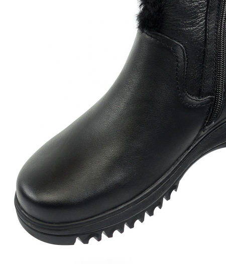 ЖЕНСКИЕ САПОГИ НАТУРАЛЬНАЯ КОЖА+ДУБЛЕНКА НАТУРАЛЬНЫЙ МЕХ GUGU ГЕРМАНИЯ