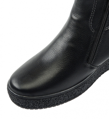 ЖЕНСКИЕ БОТИНКИ НАТУРАЛЬНАЯ КОЖА НАТУРАЛЬНЫЙ МЕХ GUGU ГЕРМАНИЯ