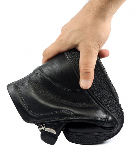 ЖЕНСКИЕ БОТИНКИ НАТУРАЛЬНАЯ КОЖА НАТУРАЛЬНЫЙ МЕХ GUGU ГЕРМАНИЯ