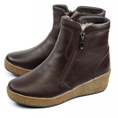 ЖЕНСКИЕ БОТИНКИ НАТУРАЛЬНАЯ КОЖА НАТУРАЛЬНЫЙ МЕХ GUGU ГЕРМАНИЯ