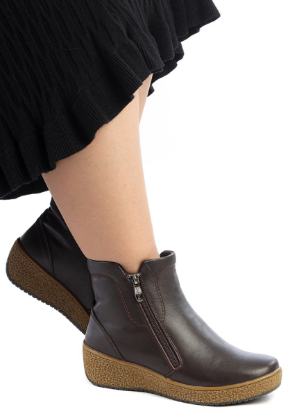 ЖЕНСКИЕ БОТИНКИ НАТУРАЛЬНАЯ КОЖА НАТУРАЛЬНЫЙ МЕХ GUGU ГЕРМАНИЯ