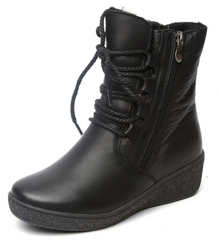 ЖЕНСКИЕ БОТИНКИ НАТУРАЛЬНАЯ КОЖА НАТУРАЛЬНЫЙ МЕХ GUGU ГЕРМАНИЯ