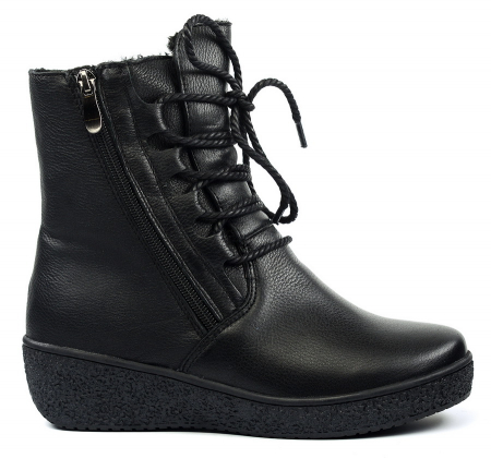 ЖЕНСКИЕ БОТИНКИ НАТУРАЛЬНАЯ КОЖА НАТУРАЛЬНЫЙ МЕХ GUGU ГЕРМАНИЯ