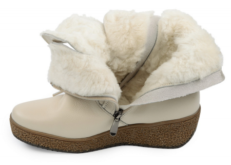 ЖЕНСКИЕ БОТИНКИ НАТУРАЛЬНАЯ КОЖА НАТУРАЛЬНЫЙ МЕХ GUGU ГЕРМАНИЯ