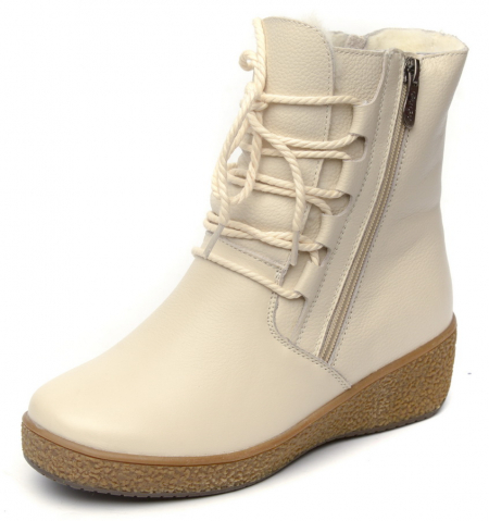 ЖЕНСКИЕ БОТИНКИ НАТУРАЛЬНАЯ КОЖА НАТУРАЛЬНЫЙ МЕХ GUGU ГЕРМАНИЯ