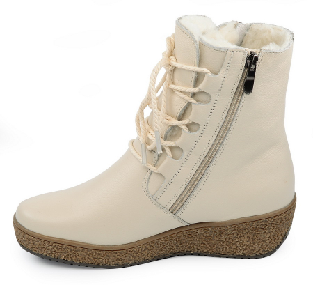 ЖЕНСКИЕ БОТИНКИ НАТУРАЛЬНАЯ КОЖА НАТУРАЛЬНЫЙ МЕХ GUGU ГЕРМАНИЯ