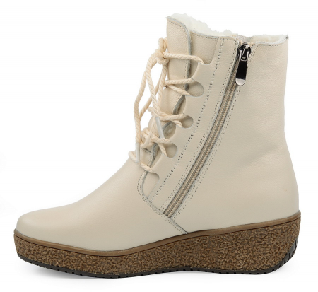 ЖЕНСКИЕ БОТИНКИ НАТУРАЛЬНАЯ КОЖА НАТУРАЛЬНЫЙ МЕХ GUGU ГЕРМАНИЯ