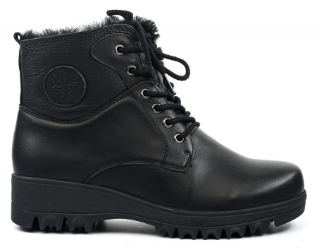 ЖЕНСКИЕ БОТИНКИ НАТУРАЛЬНАЯ КОЖА+ДУБЛЕНКА НАТУРАЛЬНЫЙ МЕХ GUGU ГЕРМАНИЯ