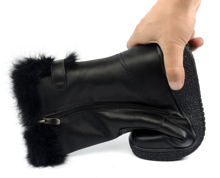 ЖЕНСКИЕ САПОГИ НАТУРАЛЬНАЯ КОЖА НАТУРАЛЬНЫЙ МЕХ GUGU ГЕРМАНИЯ