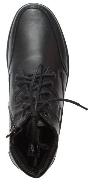 МУЖСКИЕ БОТИНКИ НАТУРАЛЬНАЯ КОЖА / БАЙКА РОСВЕСТ РОССИЯ