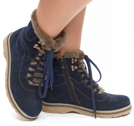 ЖЕНСКИЕ БОТИНКИ НАТУРАЛЬНАЯ КОЖА (ЗАМША) / ШЕРСТЬ МАРКО БЕЛАРУСЬ