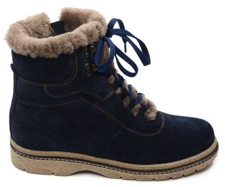 ЖЕНСКИЕ БОТИНКИ НАТУРАЛЬНАЯ КОЖА (ЗАМША) / ШЕРСТЬ МАРКО БЕЛАРУСЬ