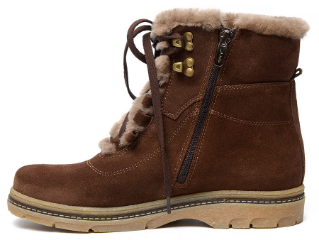 ЖЕНСКИЕ БОТИНКИ НАТУРАЛЬНАЯ КОЖА (ЗАМША) / ШЕРСТЬ МАРКО БЕЛАРУСЬ