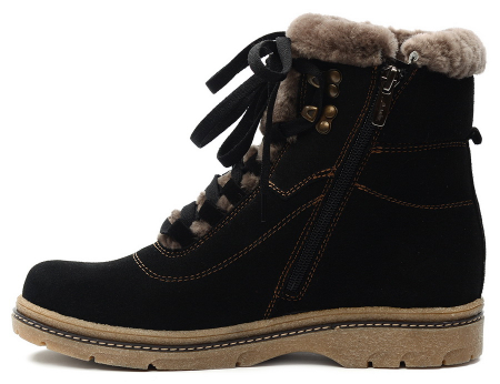 ЖЕНСКИЕ БОТИНКИ НАТУРАЛЬНАЯ КОЖА (ЗАМША) / ШЕРСТЬ МАРКО БЕЛАРУСЬ