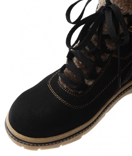 ЖЕНСКИЕ БОТИНКИ НАТУРАЛЬНАЯ КОЖА (ЗАМША) / ШЕРСТЬ МАРКО БЕЛАРУСЬ