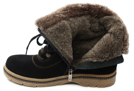 ЖЕНСКИЕ БОТИНКИ НАТУРАЛЬНАЯ КОЖА (ЗАМША) / ШЕРСТЬ МАРКО БЕЛАРУСЬ